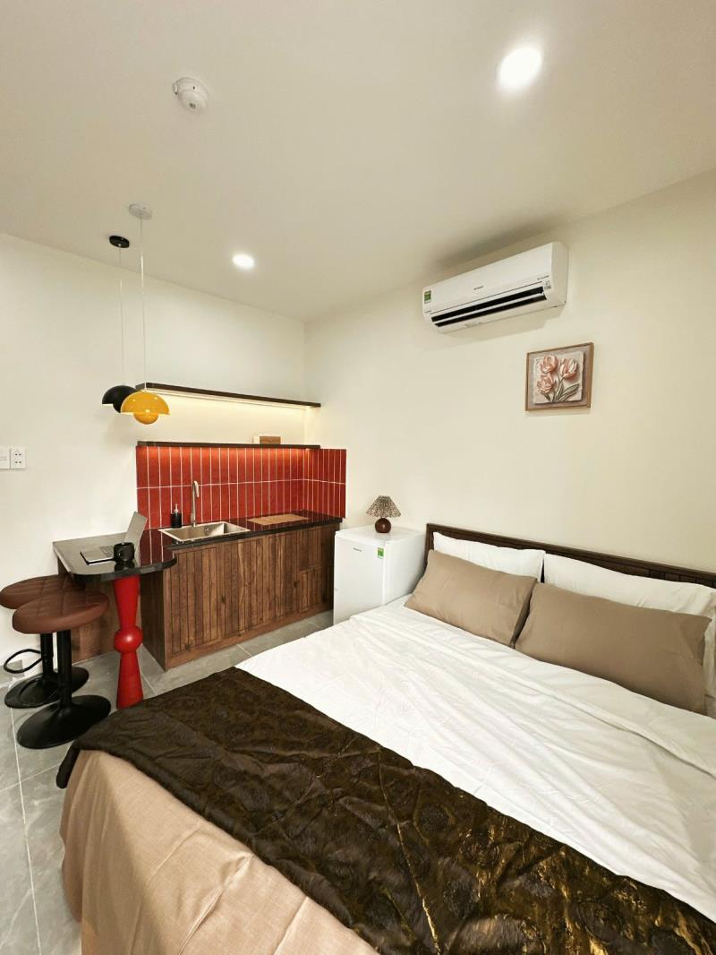 Phòng ban công, cửa sổ vibe homestay - trung tâm bình thạnh cạnh phú nhuận - thang máy hầm xe - chỉ từ 6.x - Ảnh 4