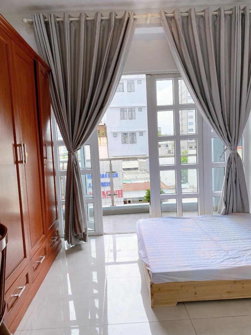 Cho thuê căn hộ 35m² có ban công – full nội thất – gần hàng xanh, hutech | nguyễn văn thương, bình thạnh