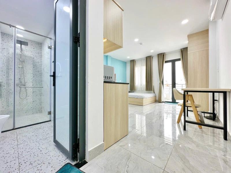 Cho thuê căn hộ 1 pn phan xích long - thích quảng đức  full nội thất ban công rộng rãi - tiện di chuyển q3 q1 bình thạnh - Ảnh 3