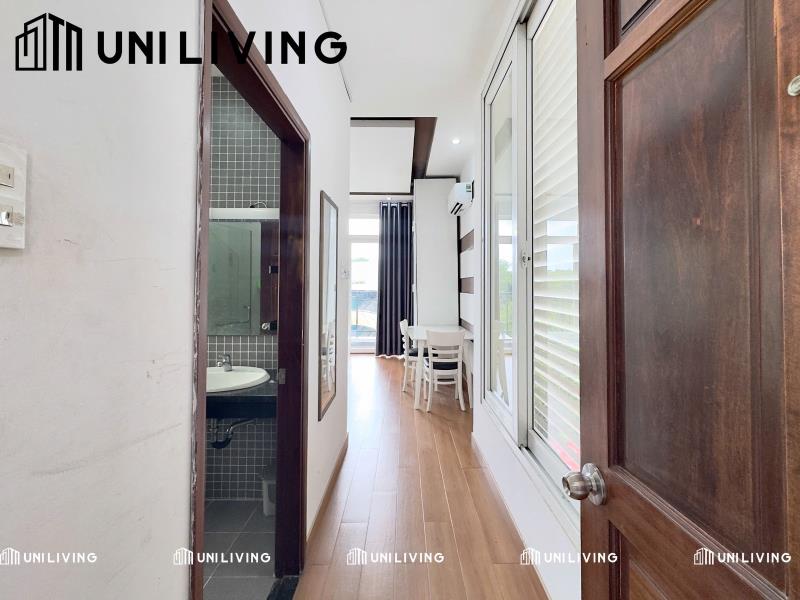 Cho thuê căn hộ ban công có máy giặt riêng mới gần đại học văn lang