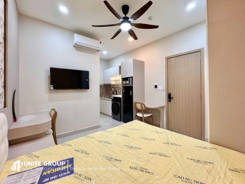 Cho thuê căn hộ dịch vụ cao cấp 1pn 1pk bếp rộng 40m2 gần bv tâm anh - sân bay - cv hoàng văn thụ - Ảnh 2