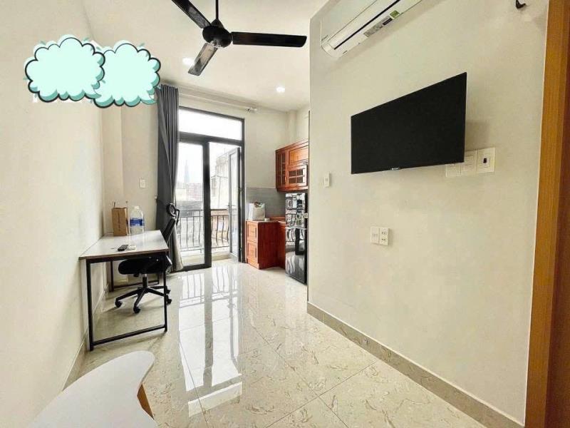 Thuê căn hộ duplex ban công thang máy full nt gần chợ bà chiểu - Ảnh 2