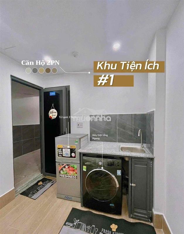 Căn hộ dịch vụ 2 phòng ngủ giá hời ngay gần cẫu chữ y