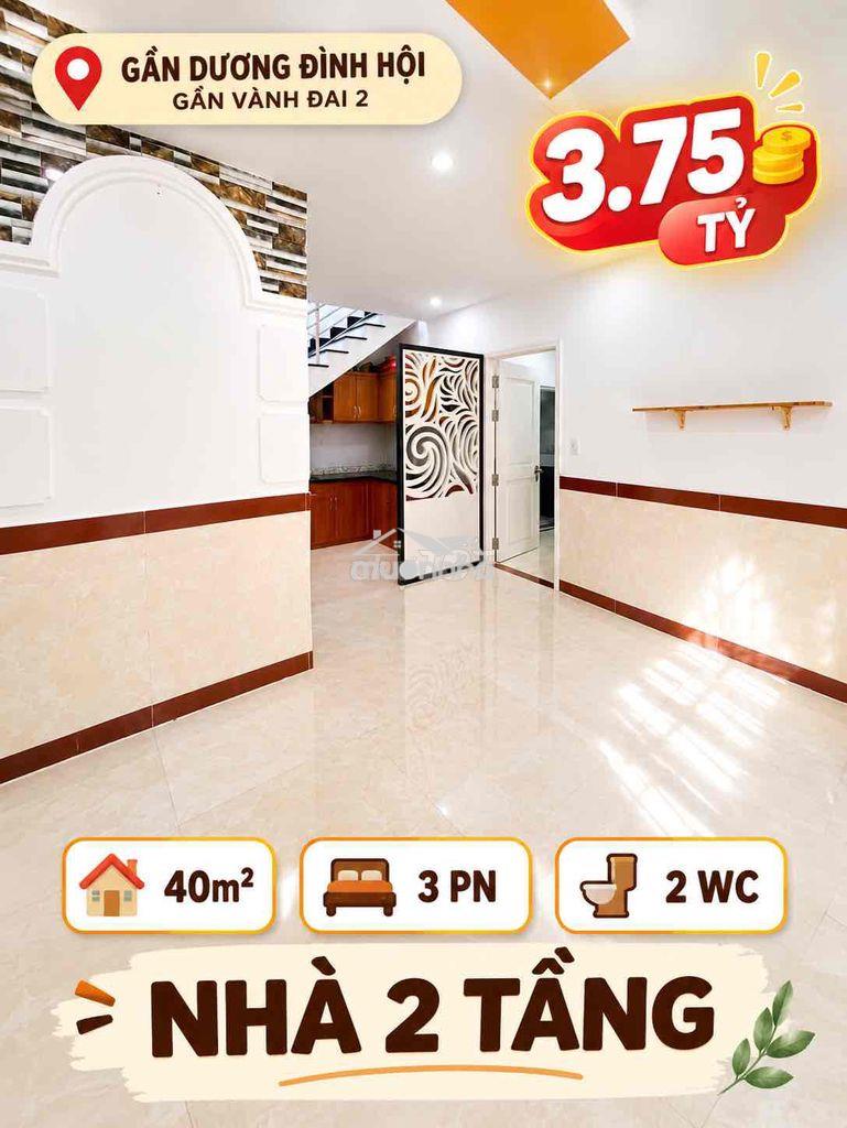 ⛔️2 tầng - 40m2 - căn góc thoáng mát - gần dương đình hội - chỉ 3.75💰⛔️