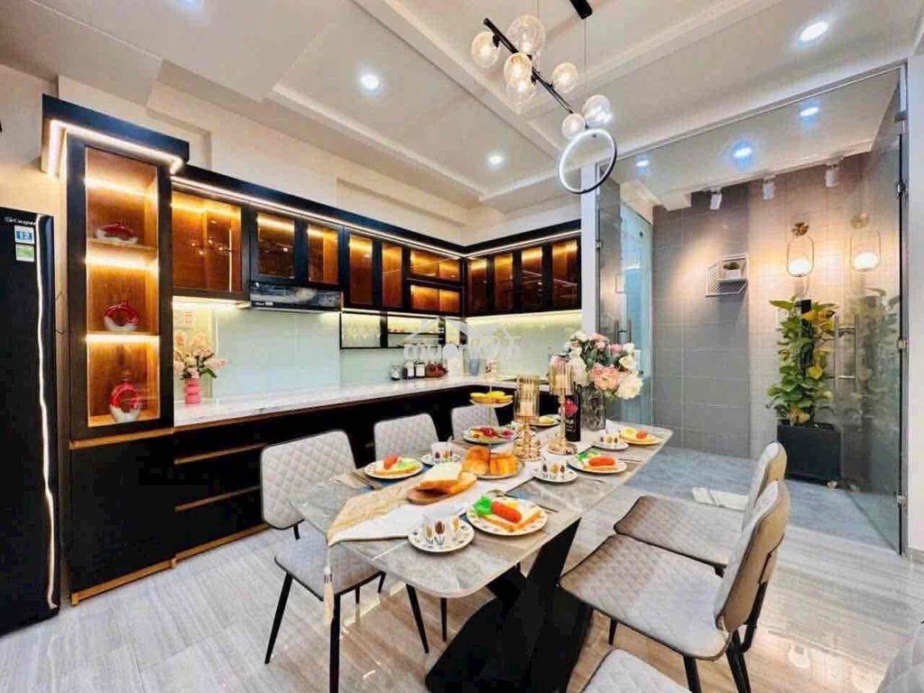 Nhà full nội thất 4*18m 4lầu st 5pn 6wc hxh phạm văn chiêu - Ảnh 4